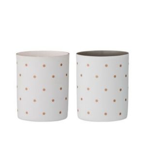 FREE W/ $25 2 pc Polka Dot Votive Candle Holders